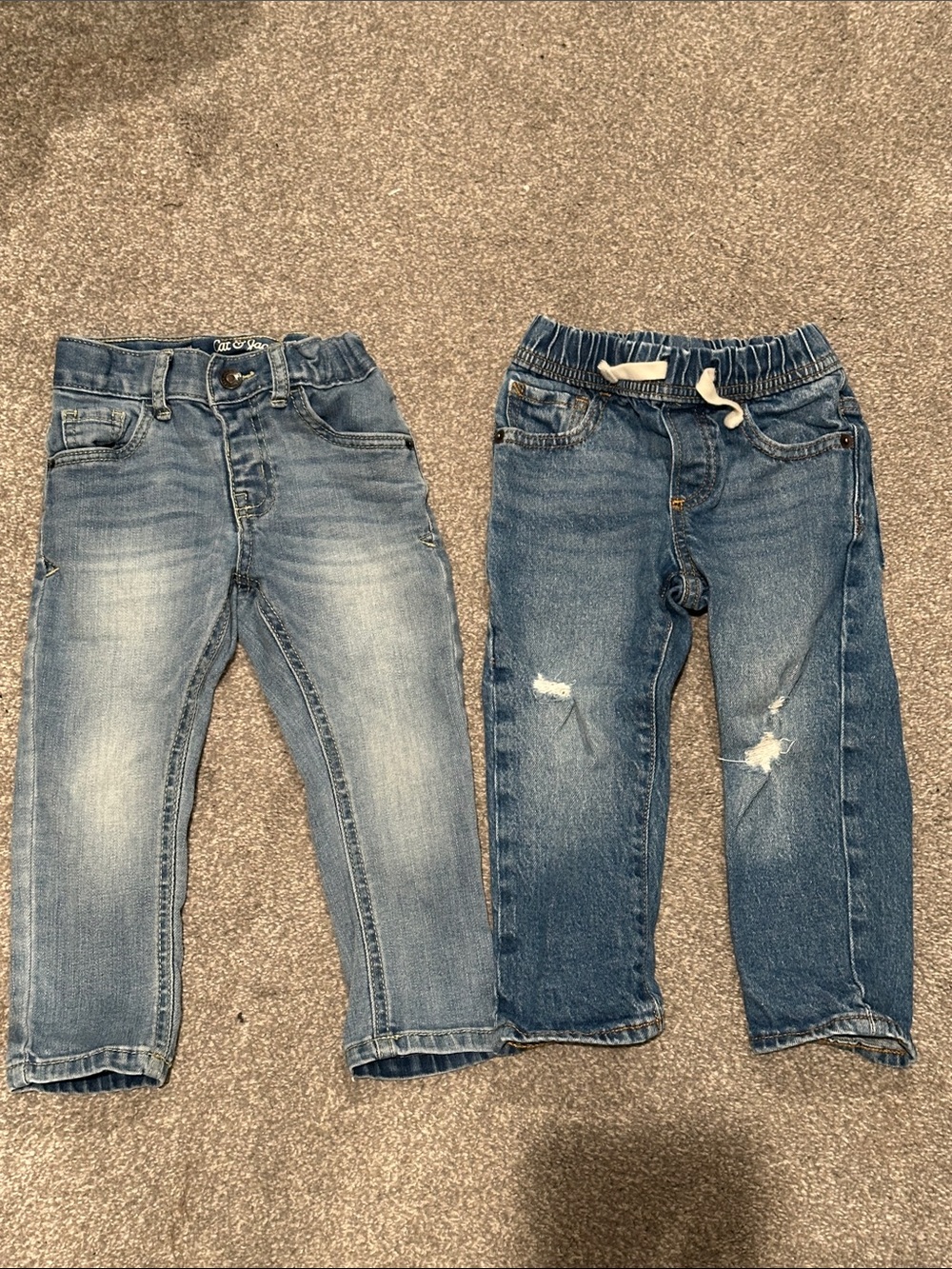 Toddler Blue Denim Jeans - 2 pair bundle